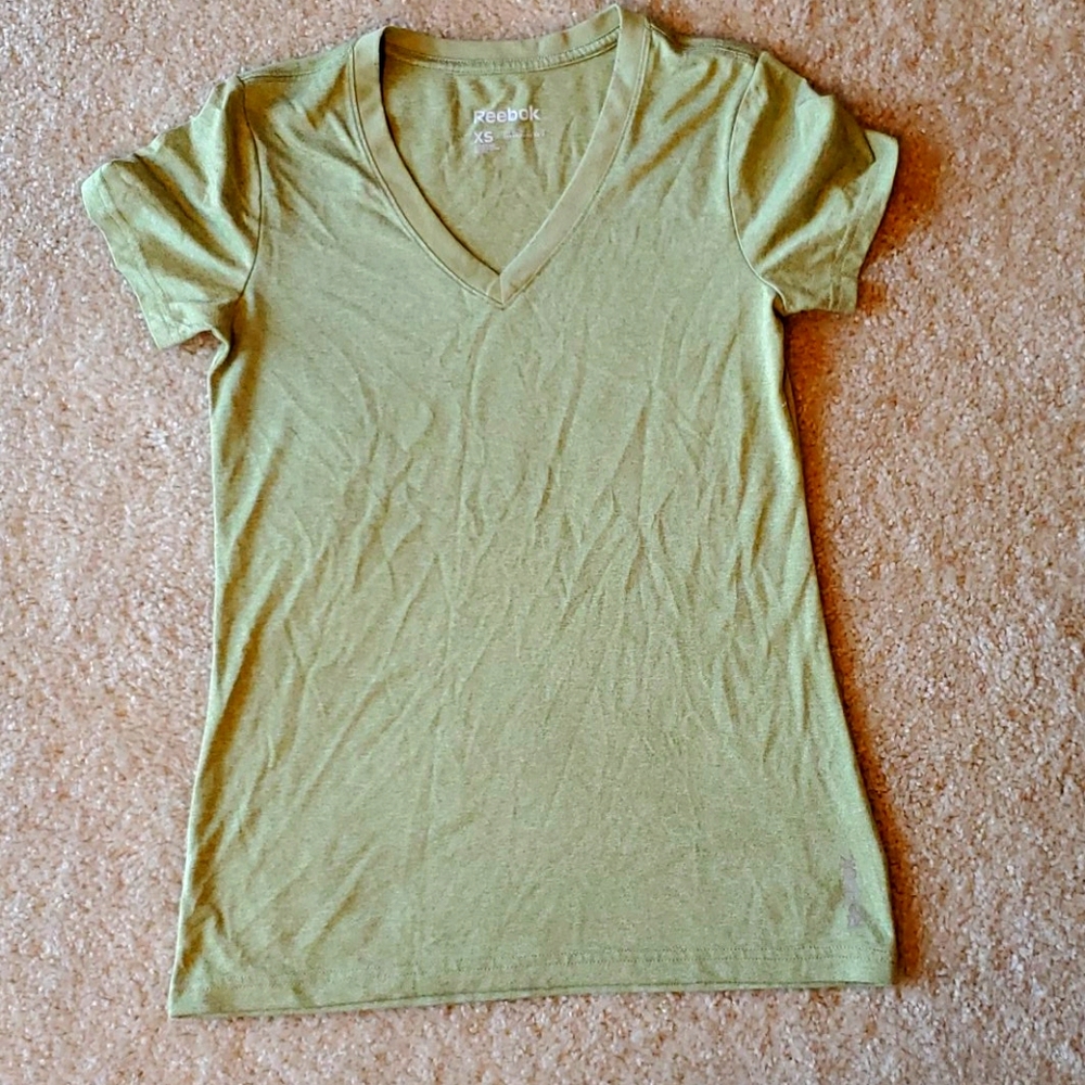 Green Reebok work out shirt